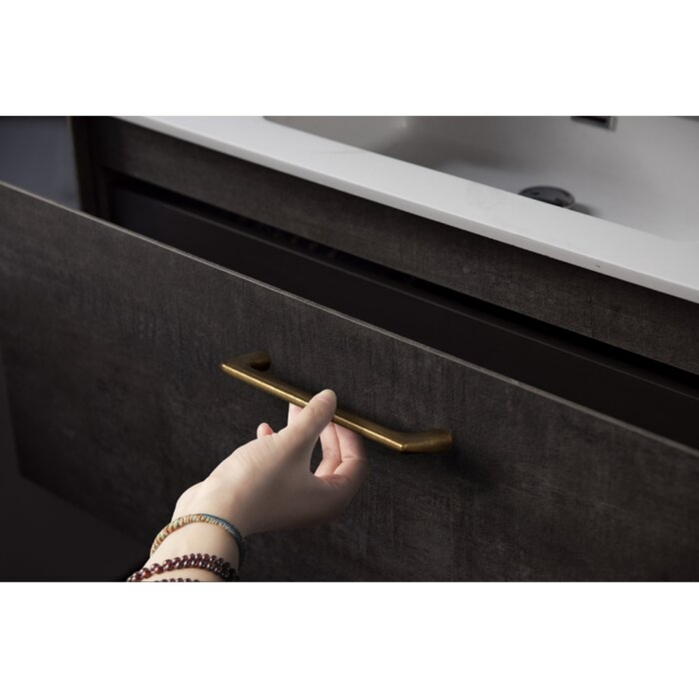 5PCS- 5" Brass Center Bar Pull